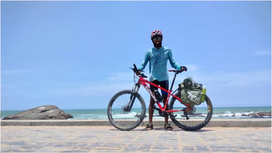 Babar of Bangladesh traveled back and forth between India on a bicycle