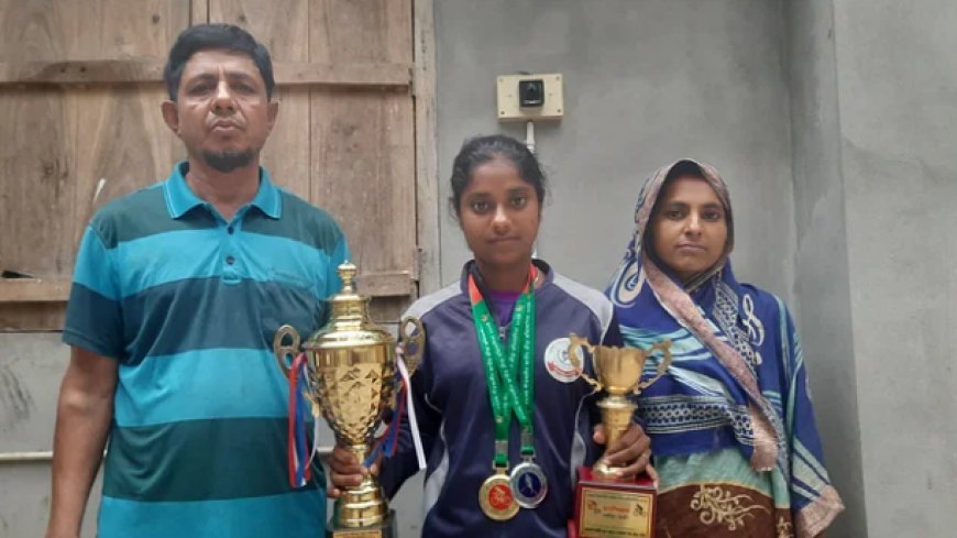 Priya is the country's best in cycling with the help of her parents