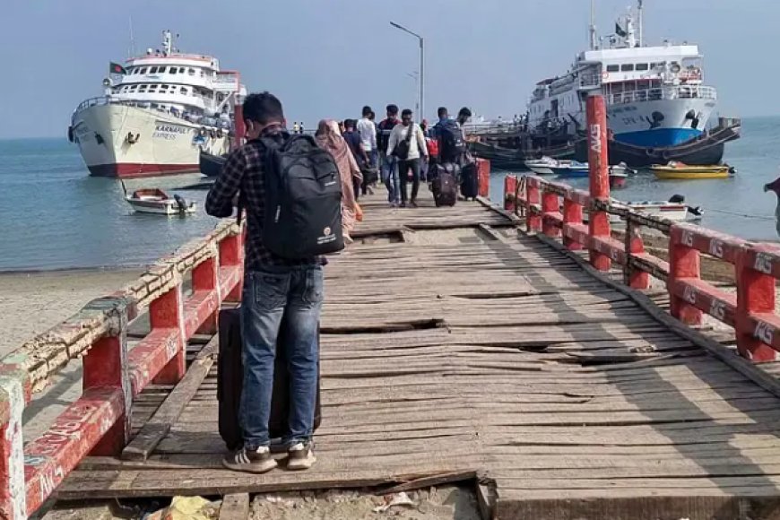 সুন্দর সেন্ট মার্টিনের ভাঙ্গা জেটি ফাঁড়ি